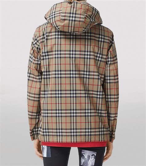 vintage burberry jacket navy|burberry vintage check hooded jacket.